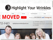 Tablet Screenshot of highlightyourwrinkles.com